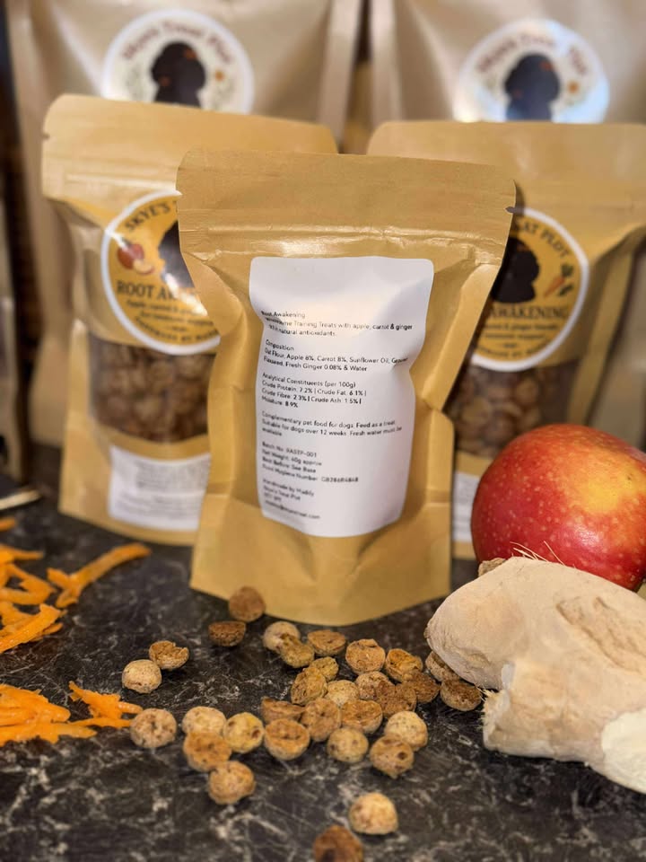 Root Awakening – Apple, Carrot & Ginger Training Treats (40g)