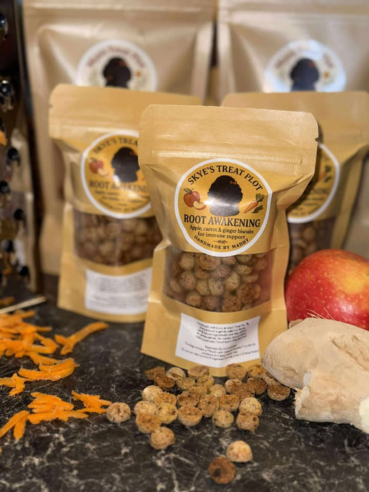 Root Awakening – Apple, Carrot & Ginger Training Treats (40g)