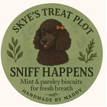Sniff Happens – Parsley & Mint Bone Biscuits (70g)