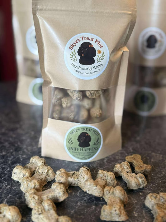 Sniff Happens – Parsley & Mint Bone Biscuits (70g)