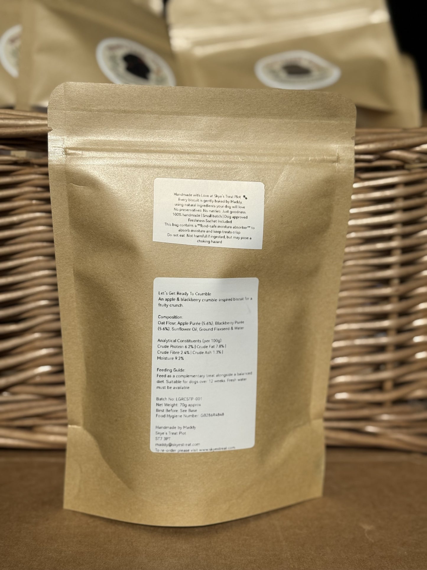 Let's Get Ready To Crumble - Apple & Blackberry Crumble Biscuits (70g)