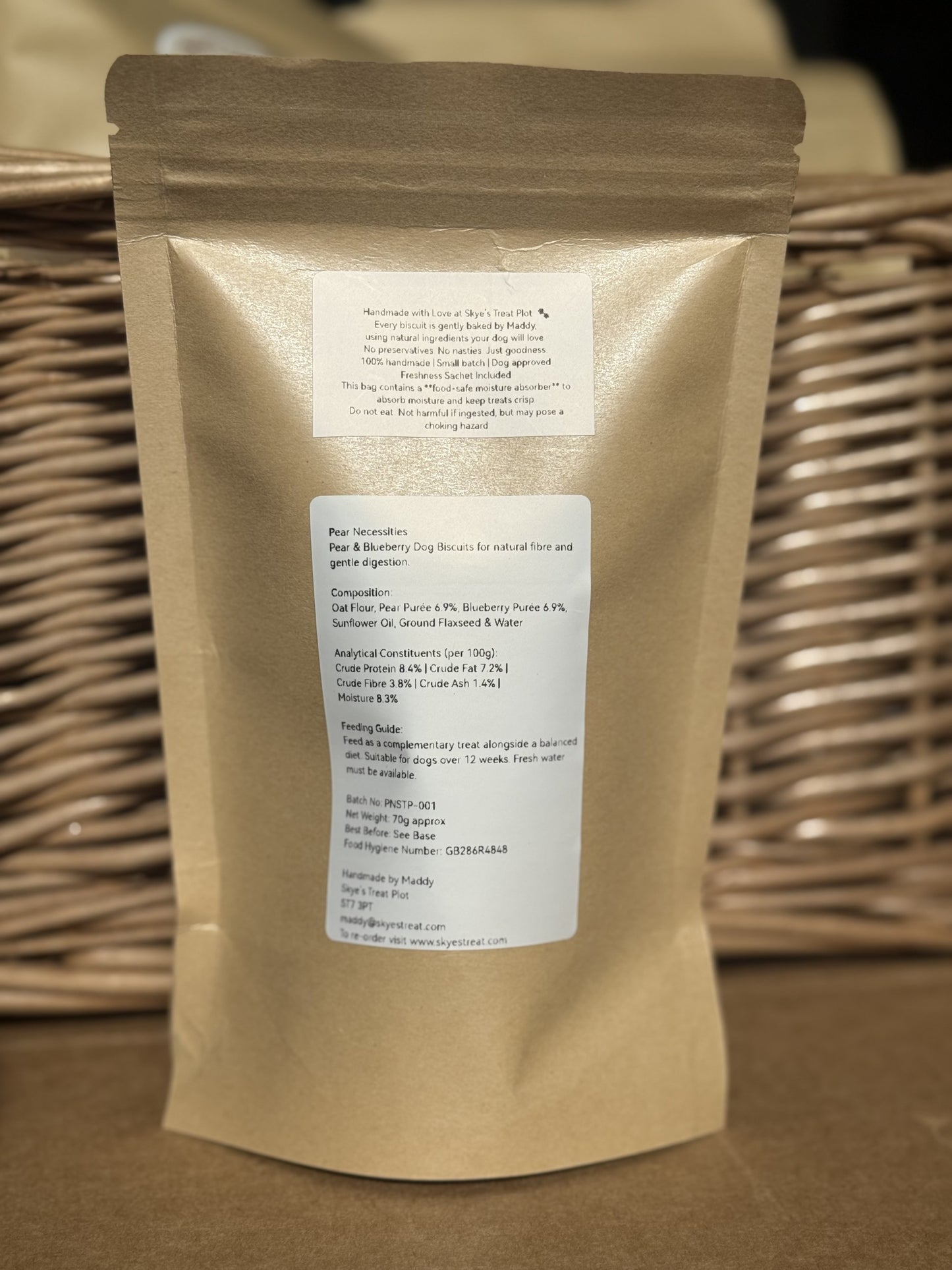 Pear Necessities - Pear & Blueberry Cobbler Biscuits (70g)