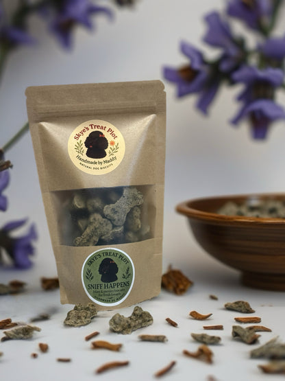 Sniff Happens – Parsley & Mint Dog Biscuits (70g)