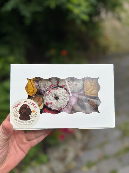 Luxury Dog Treat Selection Gift Box - Doughnuts, Biscuits & Macarons
