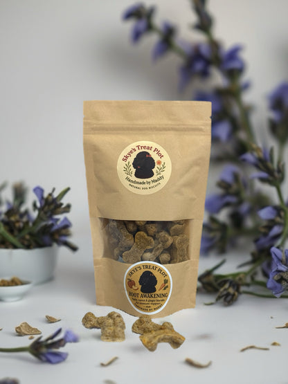 Root Awakening – Apple, Carrot & Ginger Dog Biscuits (70g)