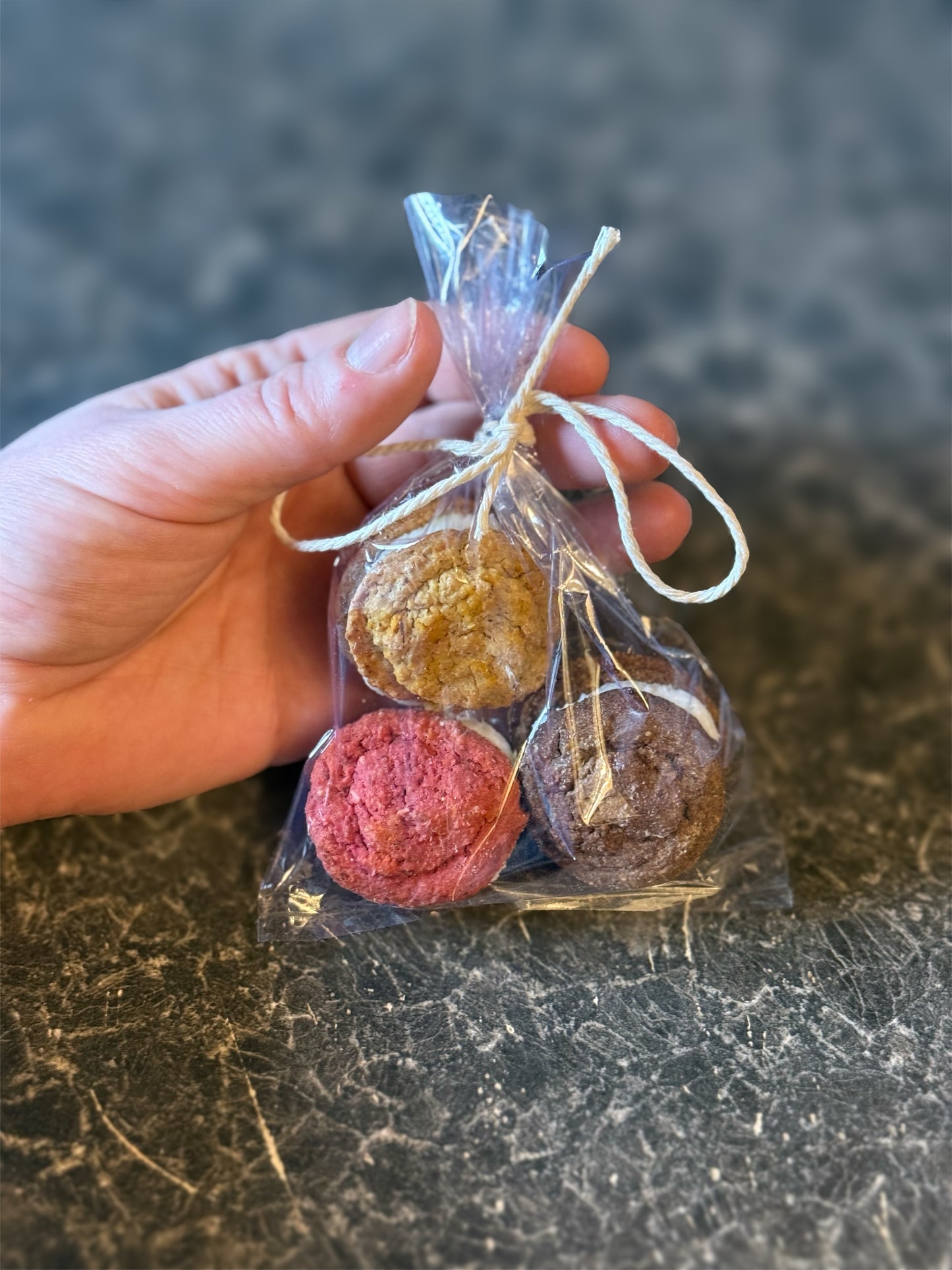 Dog Macarons – Puparons – Valentine Dog Treats – Coconut Filling – 3 Pack