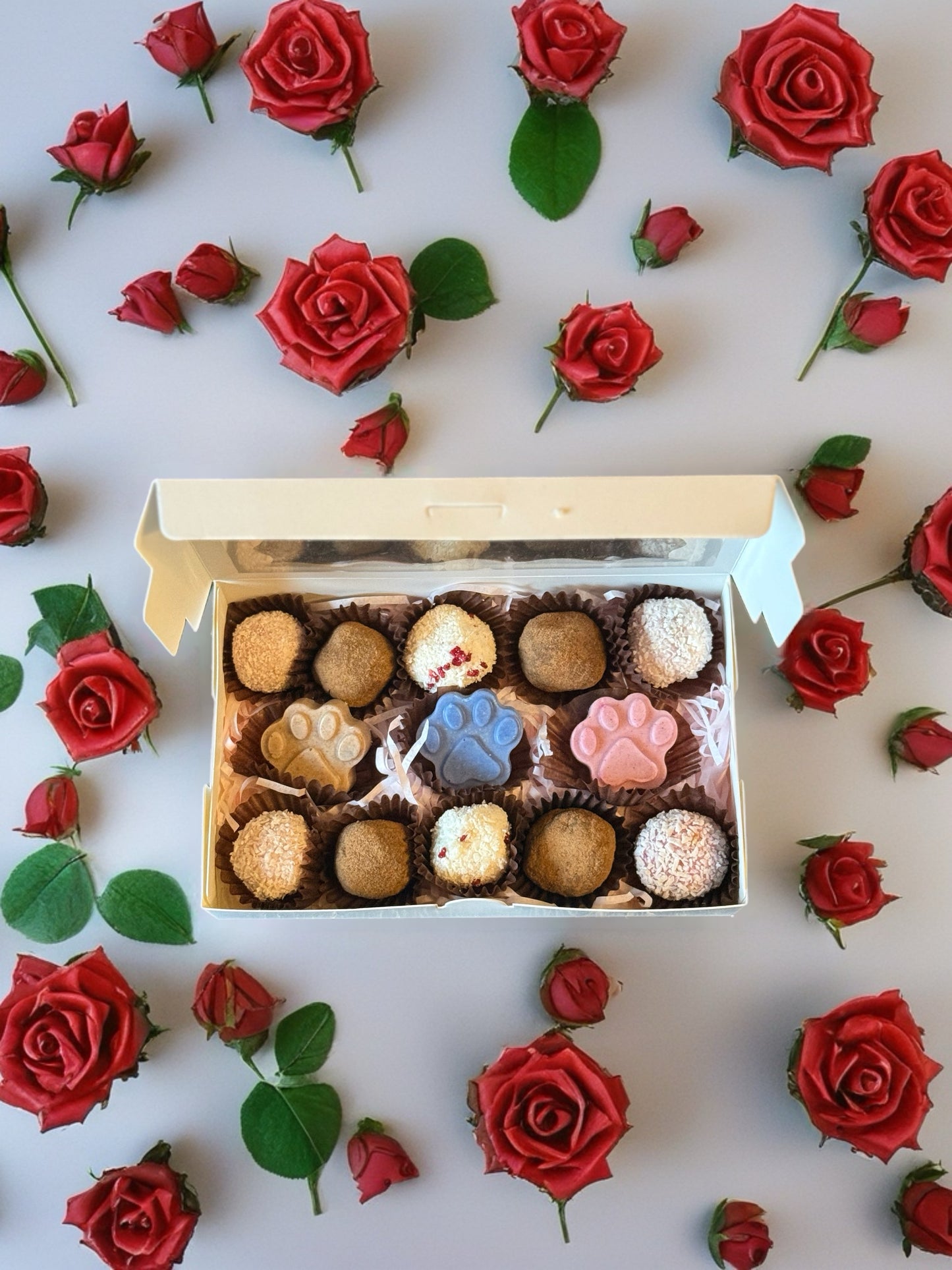 Luxury Coconut Truffles - Dog Safe ‘Chocolate’ Gift Box