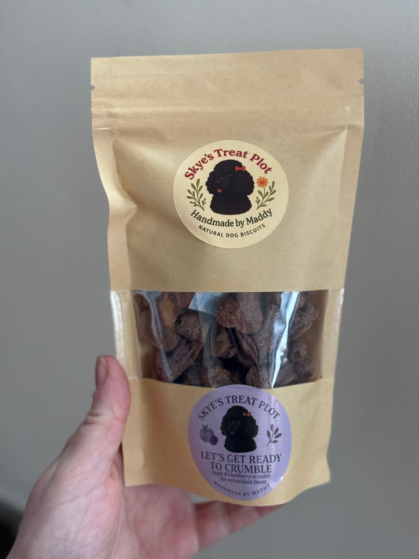 Let's Get Ready To Crumble - Apple & Blackberry Crumble Dog Biscuits (70g)