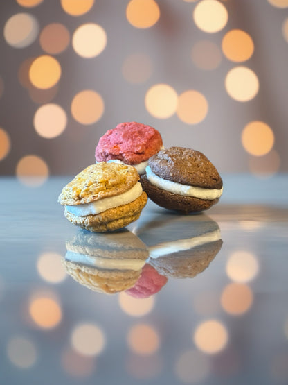 Dog Macarons – Puparons – Valentine Dog Treats – Coconut Filling – 3 Pack